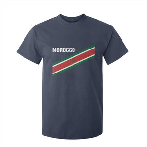 Morocco Moroccan Flag T Shirt For Kid Green Star Maroc Stripes TS11 Navy Print Your Wear