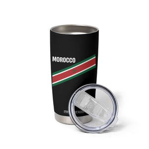 Morocco Moroccan Flag Tumbler Cup Green Star Maroc Stripes TS11 Print Your Wear