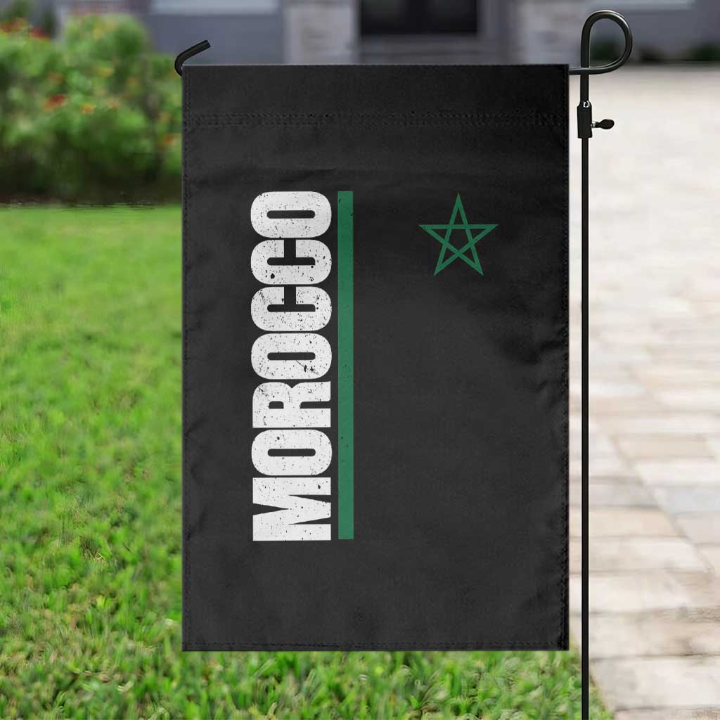 Morocco Green Star Flag Patriotic Moroccan Pride Garden Flag TS11 Print Your Wear