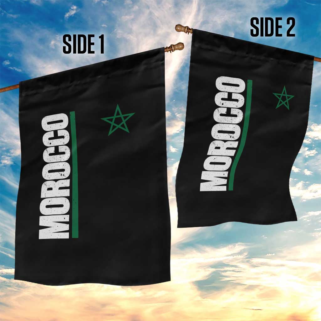 Morocco Green Star Flag Patriotic Moroccan Pride Garden Flag TS11 Print Your Wear