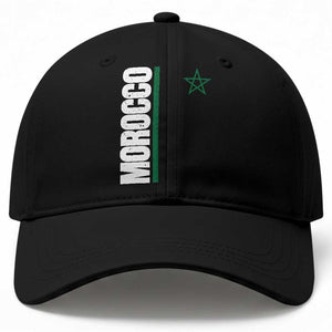Morocco Green Star Flag Patriotic Moroccan Pride Baseball Cap TS11 Print Your Wear