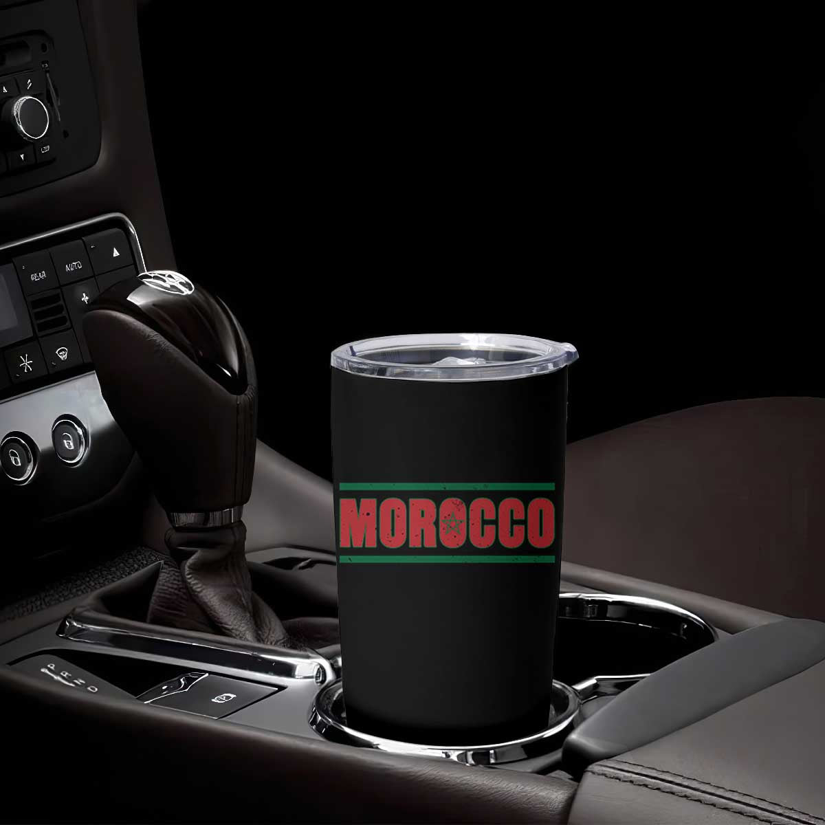 Proud Moroccan Vintage Marocco Flag Green Stripes Tumbler Cup TS11 Print Your Wear