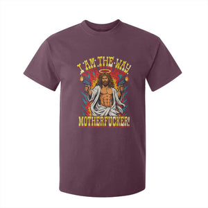 Funny Jesus LitRPG I Am The Way Motherfucker T Shirt For Kid TS11 Maroon Print Your Wear