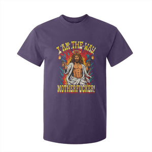 Funny Jesus LitRPG I Am The Way Motherfucker T Shirt For Kid TS11 Purple Print Your Wear