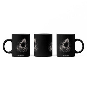 Vintage Great White Shark Jaw Graphic Coffee Mug Marine Life Gifts TS11 Print Your Wear