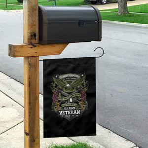 US Military Army Veteran Garden Flag It Cannot Be Inherited Nor Can It Be Purchased I Have Earned It TS11 Print Your Wear