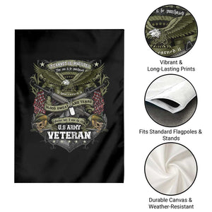 US Military Army Veteran Garden Flag It Cannot Be Inherited Nor Can It Be Purchased I Have Earned It TS11 Print Your Wear
