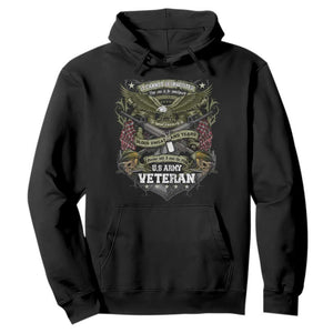 US Military Army Veteran Hoodie It Cannot Be Inherited Nor Can It Be Purchased I Have Earned It TS11 Black Print Your Wear
