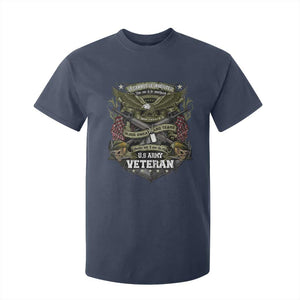 US Military Army Veteran T Shirt For Kid It Cannot Be Inherited Nor Can It Be Purchased I Have Earned It TS11 Navy Print Your Wear