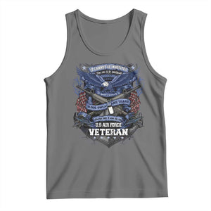 US Military Air Force Veteran Tank Top It Cannot Be Inherited Nor Can It Be Purchased I Have Earned It TS11 Black Heather Print Your Wear
