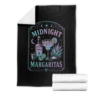 Midnight Margaritas Halloween Witch Cocktail Lover Throw Blanket TS11 Black Print Your Wear