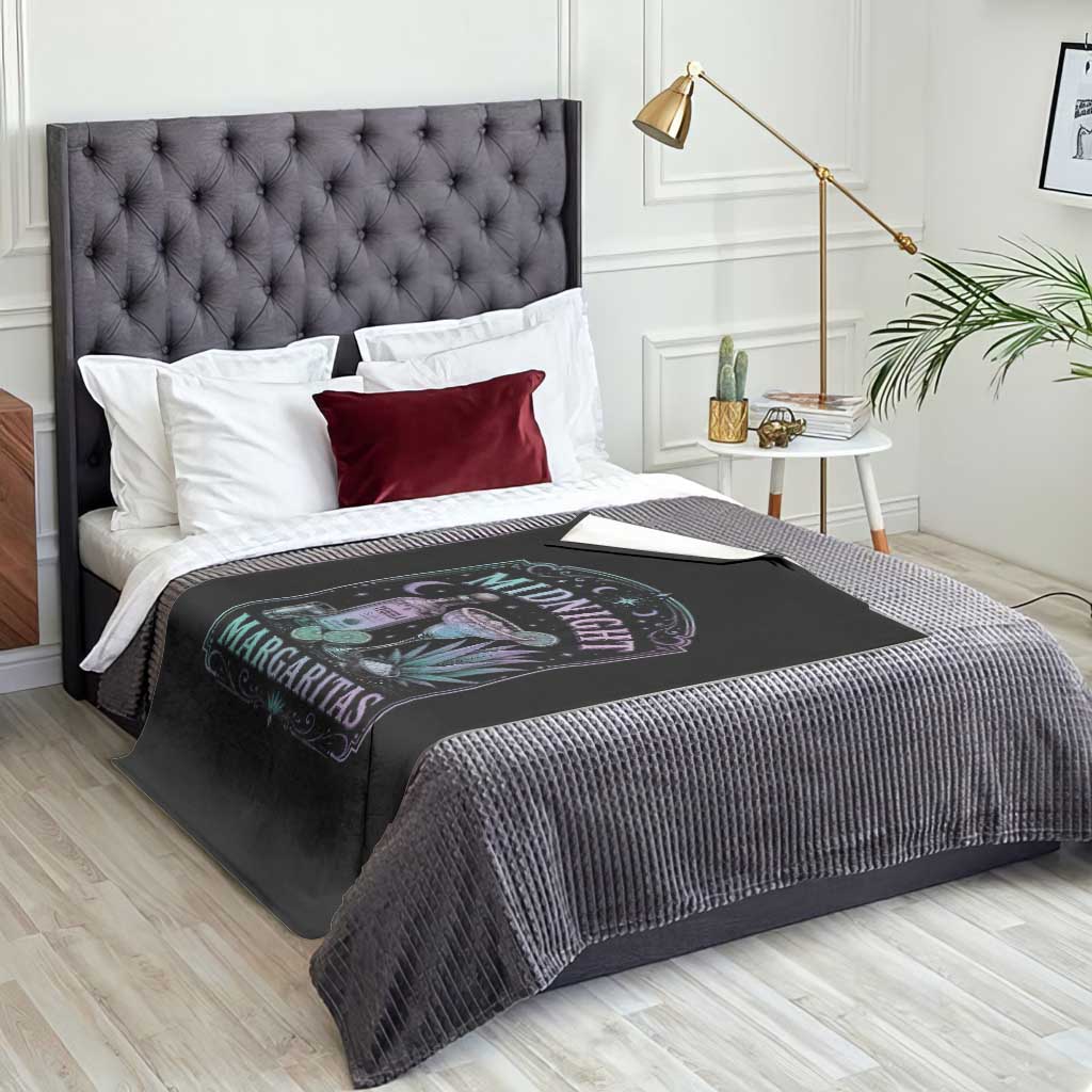 Midnight Margaritas Halloween Witch Cocktail Lover Throw Blanket TS11 Print Your Wear