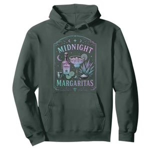 Midnight Margaritas Halloween Witch Cocktail Lover Hoodie TS11 Dark Forest Green Print Your Wear