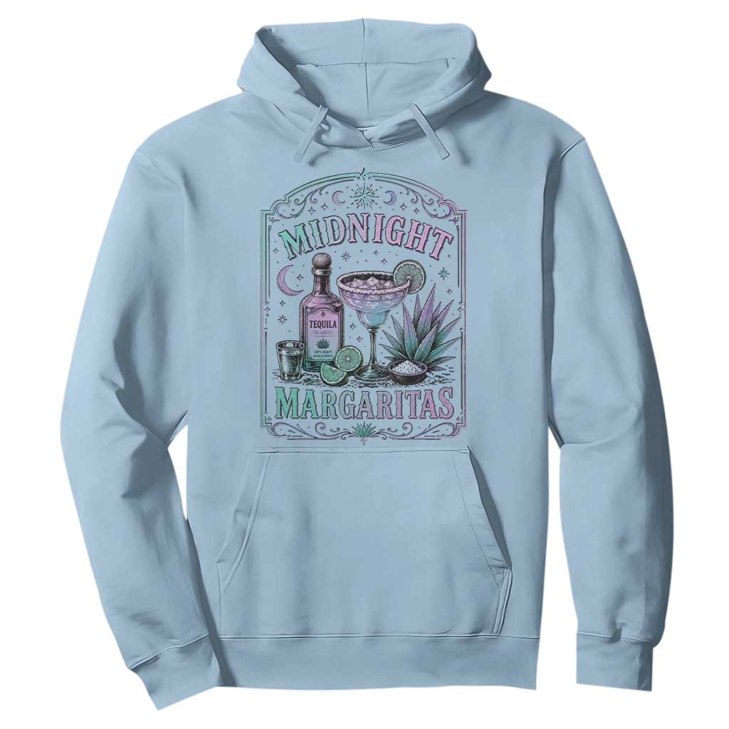 Midnight Margaritas Halloween Witch Cocktail Lover Hoodie TS11 Light Blue Print Your Wear