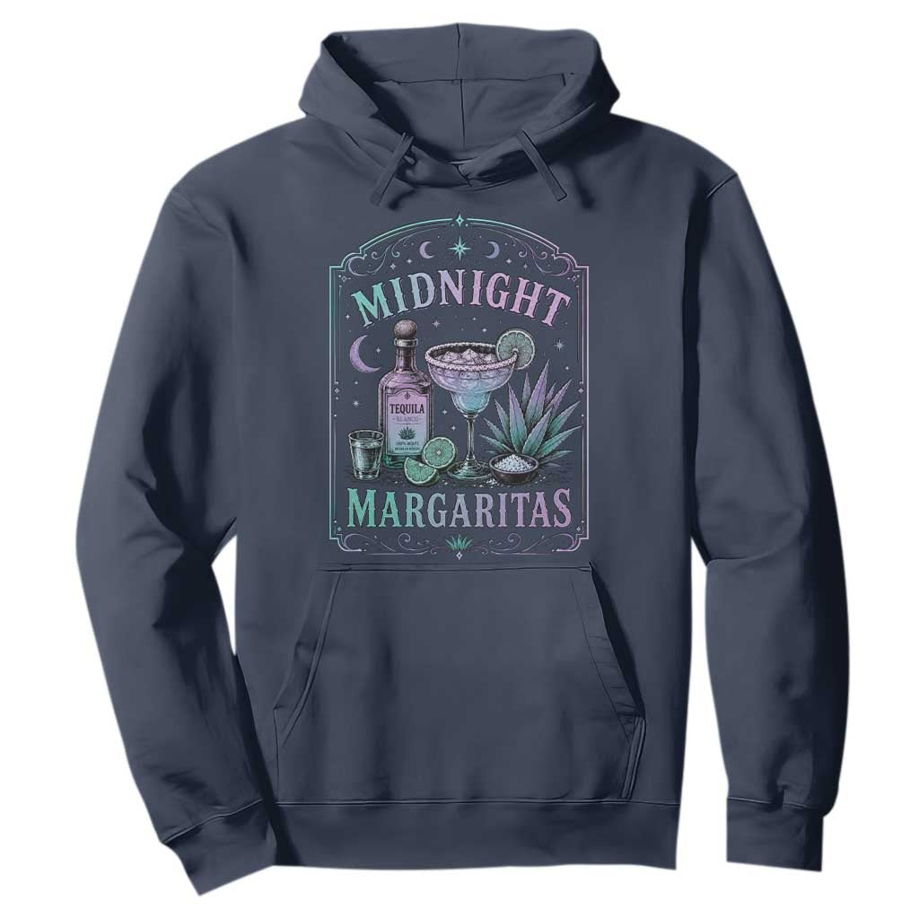 Midnight Margaritas Halloween Witch Cocktail Lover Hoodie TS11 Navy Print Your Wear