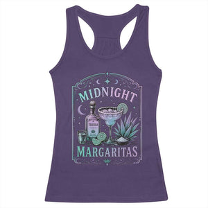 Midnight Margaritas Halloween Witch Cocktail Lover Racerback Tank Top TS11 Purple Print Your Wear