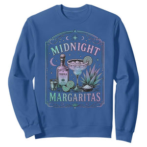 Midnight Margaritas Halloween Witch Cocktail Lover Sweatshirt TS11 Royal Blue Print Your Wear