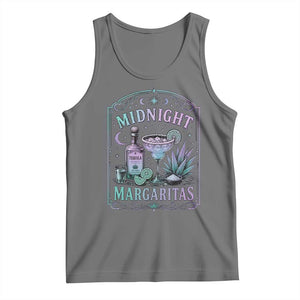Midnight Margaritas Halloween Witch Cocktail Lover Tank Top TS11 Black Heather Print Your Wear