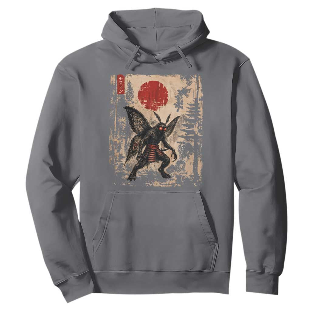 Samurai Mothman Japanese Vintage Graphic Ukiyo e Art Hoodie Funny Cryptids
