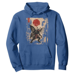 Samurai Mothman Japanese Vintage Graphic Ukiyo e Art Hoodie Funny Cryptids