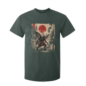 Samurai Mothman Japanese Vintage Graphic Ukiyo e Art T Shirt For Kid Funny Cryptids