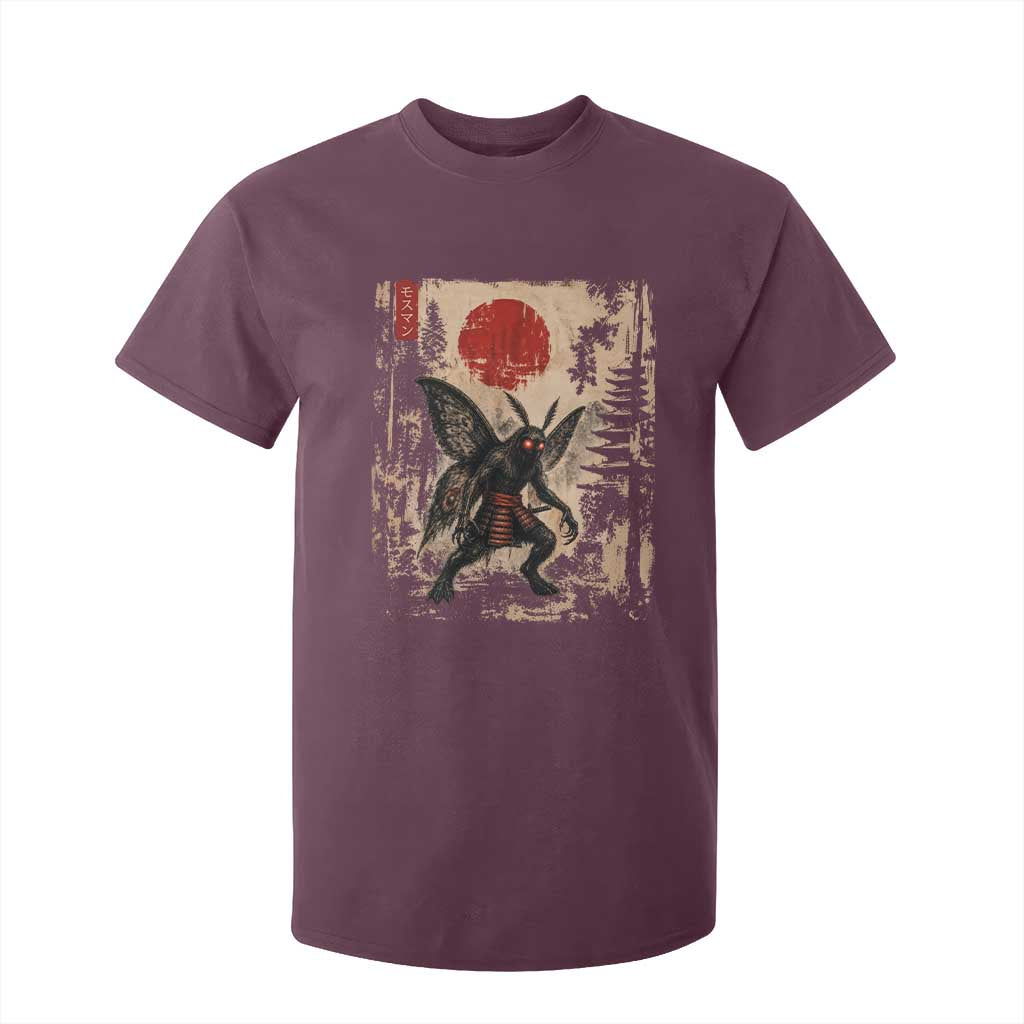 Samurai Mothman Japanese Vintage Graphic Ukiyo e Art T Shirt For Kid Funny Cryptids