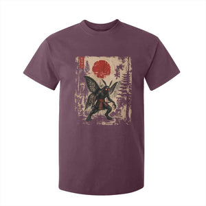 Samurai Mothman Japanese Vintage Graphic Ukiyo e Art T Shirt For Kid Funny Cryptids