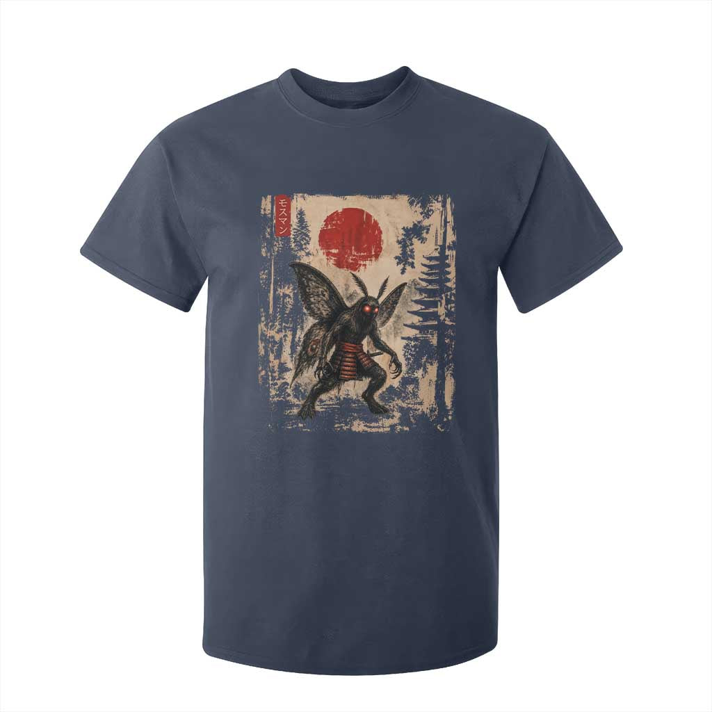 Samurai Mothman Japanese Vintage Graphic Ukiyo e Art T Shirt For Kid Funny Cryptids