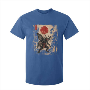 Samurai Mothman Japanese Vintage Graphic Ukiyo e Art T Shirt For Kid Funny Cryptids