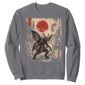 Samurai Mothman Japanese Vintage Graphic Ukiyo e Art Sweatshirt Funny Cryptids