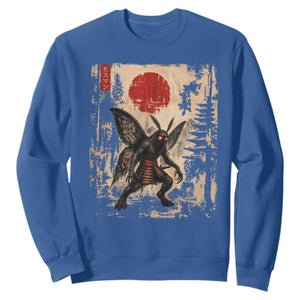 Samurai Mothman Japanese Vintage Graphic Ukiyo e Art Sweatshirt Funny Cryptids