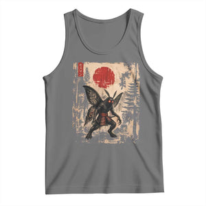 Samurai Mothman Japanese Vintage Graphic Ukiyo e Art Tank Top Funny Cryptids