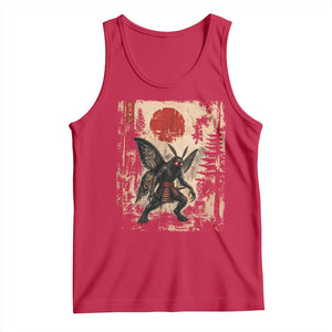Samurai Mothman Japanese Vintage Graphic Ukiyo e Art Tank Top Funny Cryptids
