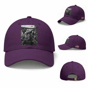 Funny Cryptid Creatures Selfie Baseball Cap Bigfoot Alien Cryptozoology Fantasy Mythical Monsters TS11 Baseball Cap Universal Fit Purple Print Your Wear