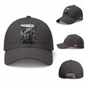 Funny Cryptid Creatures Selfie Baseball Cap Bigfoot Alien Cryptozoology Fantasy Mythical Monsters TS11 Baseball Cap Universal Fit Dark Gray Print Your Wear
