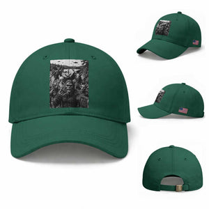 Funny Cryptid Creatures Selfie Baseball Cap Bigfoot Alien Cryptozoology Fantasy Mythical Monsters TS11 Baseball Cap Universal Fit Irish Green Print Your Wear