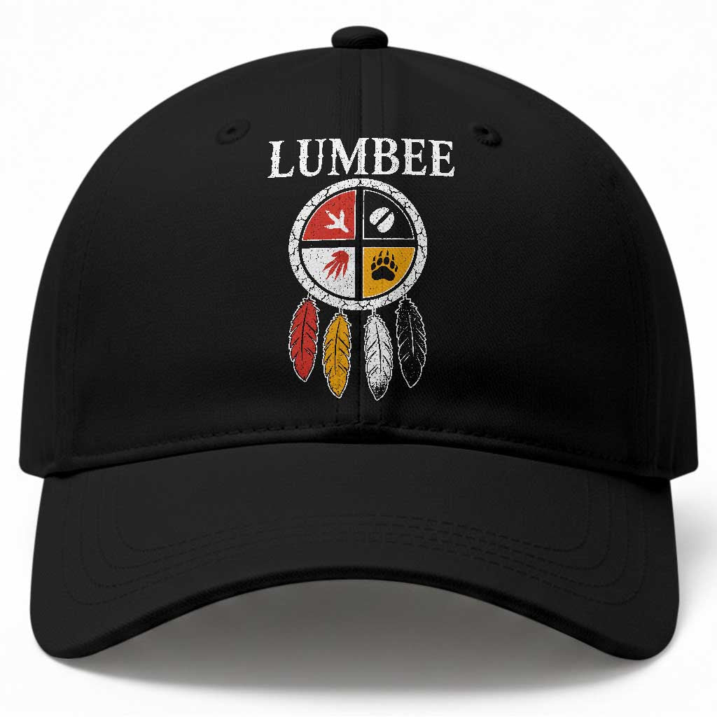 Lumbee Tribe Native American Baseball Cap Medicine Wheel Dreamcatcher Spirit Animal Paws