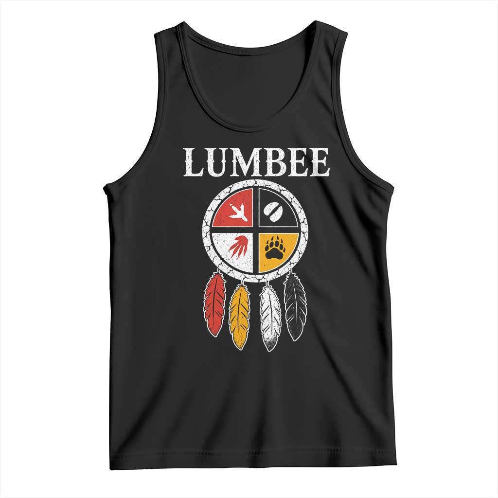 Lumbee Tribe Native American Tank Top Medicine Wheel Dreamcatcher Spirit Animal Paws