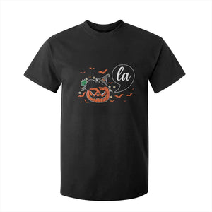 Harris Halloween 2024 T Shirt For Kid Comma La Kamala Black Cat Witches TS11 Black Print Your Wear