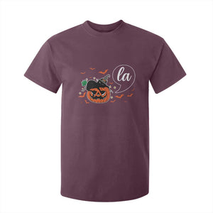 Harris Halloween 2024 T Shirt For Kid Comma La Kamala Black Cat Witches TS11 Maroon Print Your Wear