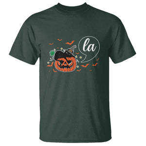 Harris Halloween 2024 T Shirt Comma La Kamala Black Cat Witches TS11 Dark Forest Green Print Your Wear