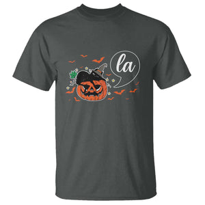 Harris Halloween 2024 T Shirt Comma La Kamala Black Cat Witches TS11 Dark Heather Print Your Wear