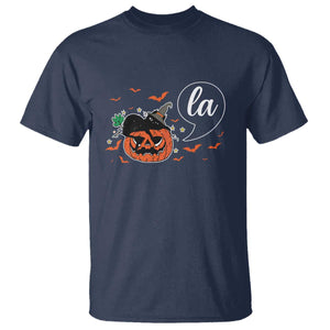 Harris Halloween 2024 T Shirt Comma La Kamala Black Cat Witches TS11 Navy Print Your Wear