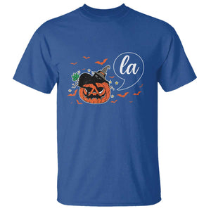 Harris Halloween 2024 T Shirt Comma La Kamala Black Cat Witches TS11 Royal Blue Print Your Wear