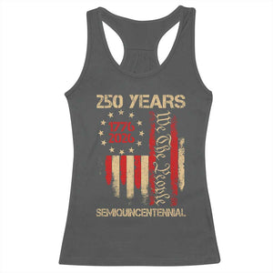 250 Years Semiquincentennial Racerback Tank Top 250th America Anniversary Independence Day TS11 Dark Heather Print Your Wear