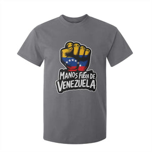 Manos Fuera De Venezuela T Shirt For Kid Venezuelan Flag TS11 Charcoal Print Your Wear