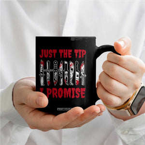 Funny Halloween Just The Tip I Promise Coffee Mug Horror Movie Knives TS11 Print Your Wear