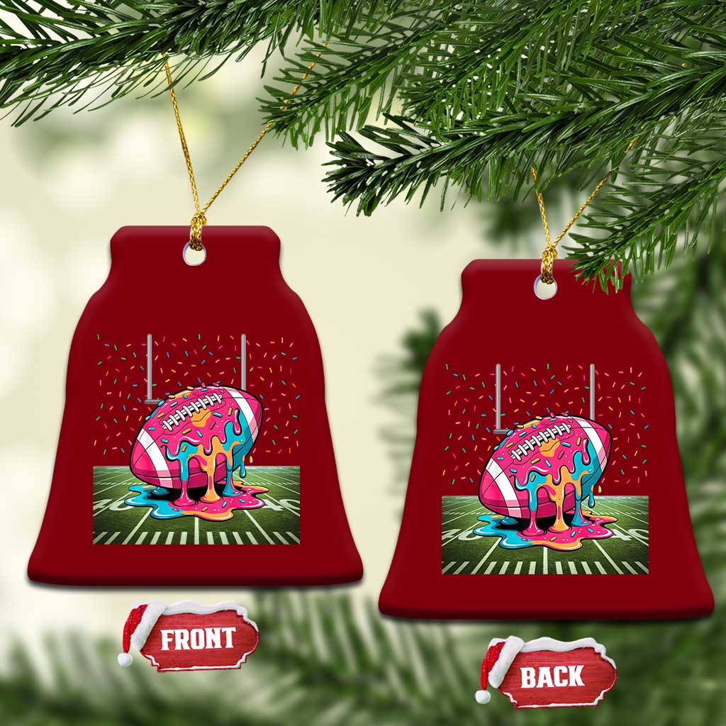 American Football Sprinkles Ice Cream Drip Field Goal Ceramic Ornament TS11 Print Your Wear
