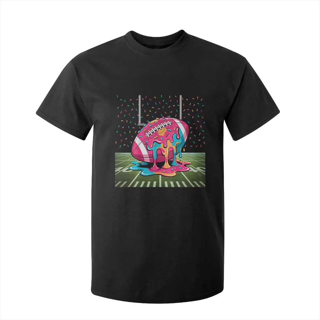 American Football Sprinkles Ice Cream Drip Field Goal T Shirt For Kid TS11 Black Print Your Wear