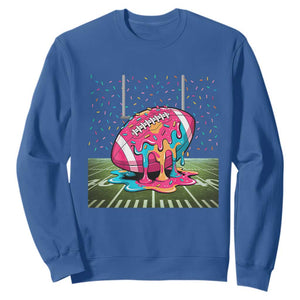 American Football Sprinkles Ice Cream Drip Field Goal Sweatshirt TS11 Royal Blue Print Your Wear
